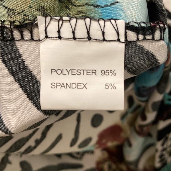 NWOT - Casa Donna Sleeveless Summer Dress Pullover Round Neck Style Animal Print - Picture 9 of 15